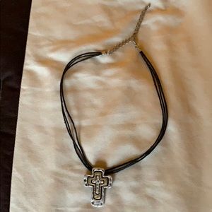 Premier Design Cross Cloth Necklace
